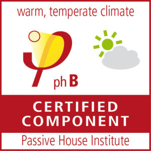 Certificado para componente Passivehaus